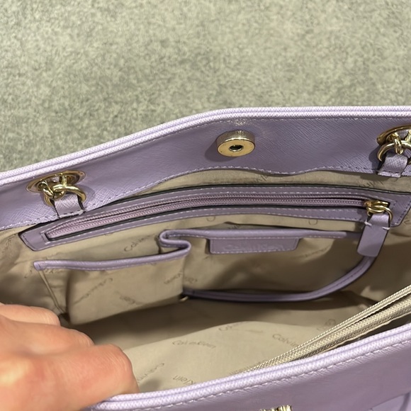 Light Purple Calvin Klein Shoulder Bag - Picture 4 of 7